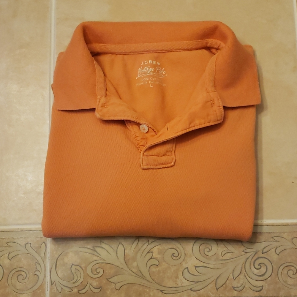 J. Crew Orange Polo